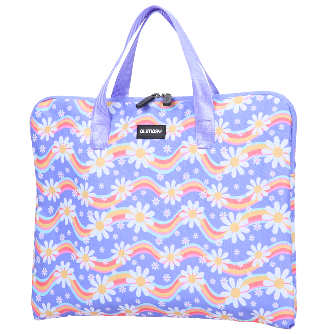 Rainbow Daisy Library Bag