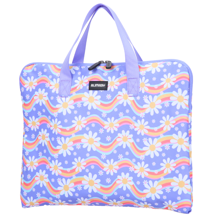 Rainbow Daisy Library Bag