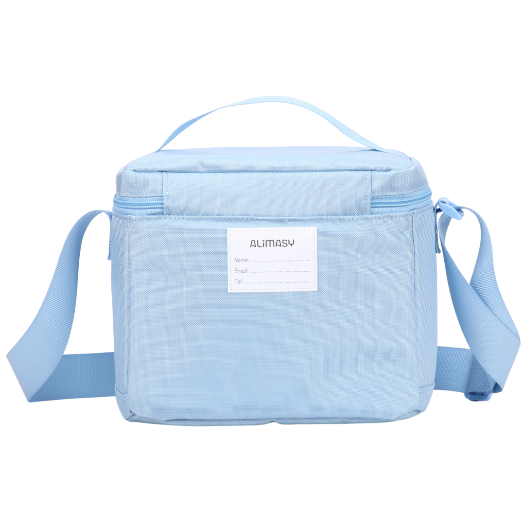 900D Insulated Lunch Bag Light Baby Blue