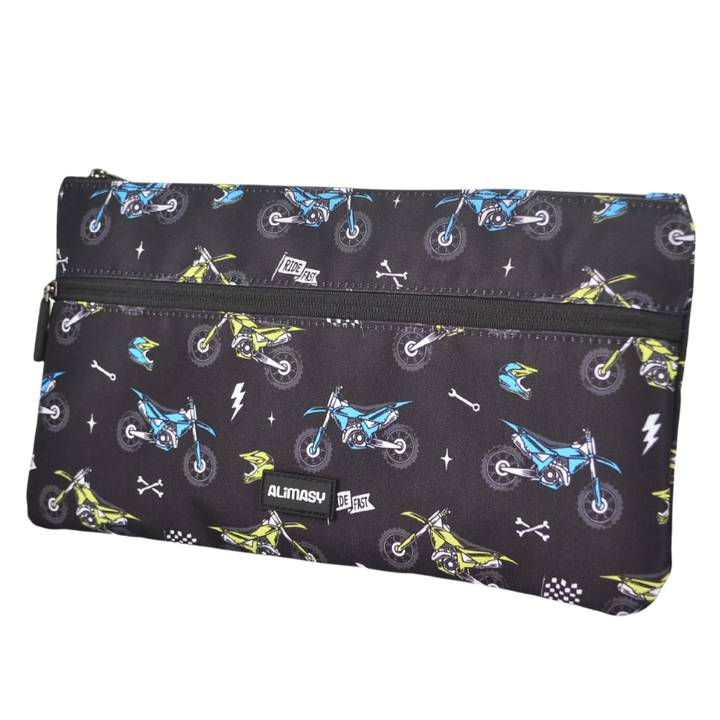 Large School Pencil Case Motorcross