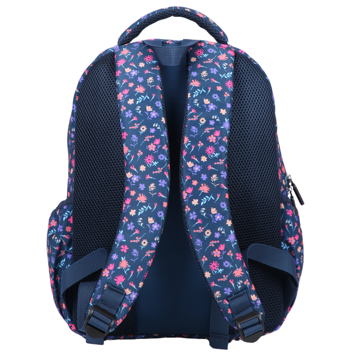 Ditsy Flowers Navy Midsize Kids Backpack