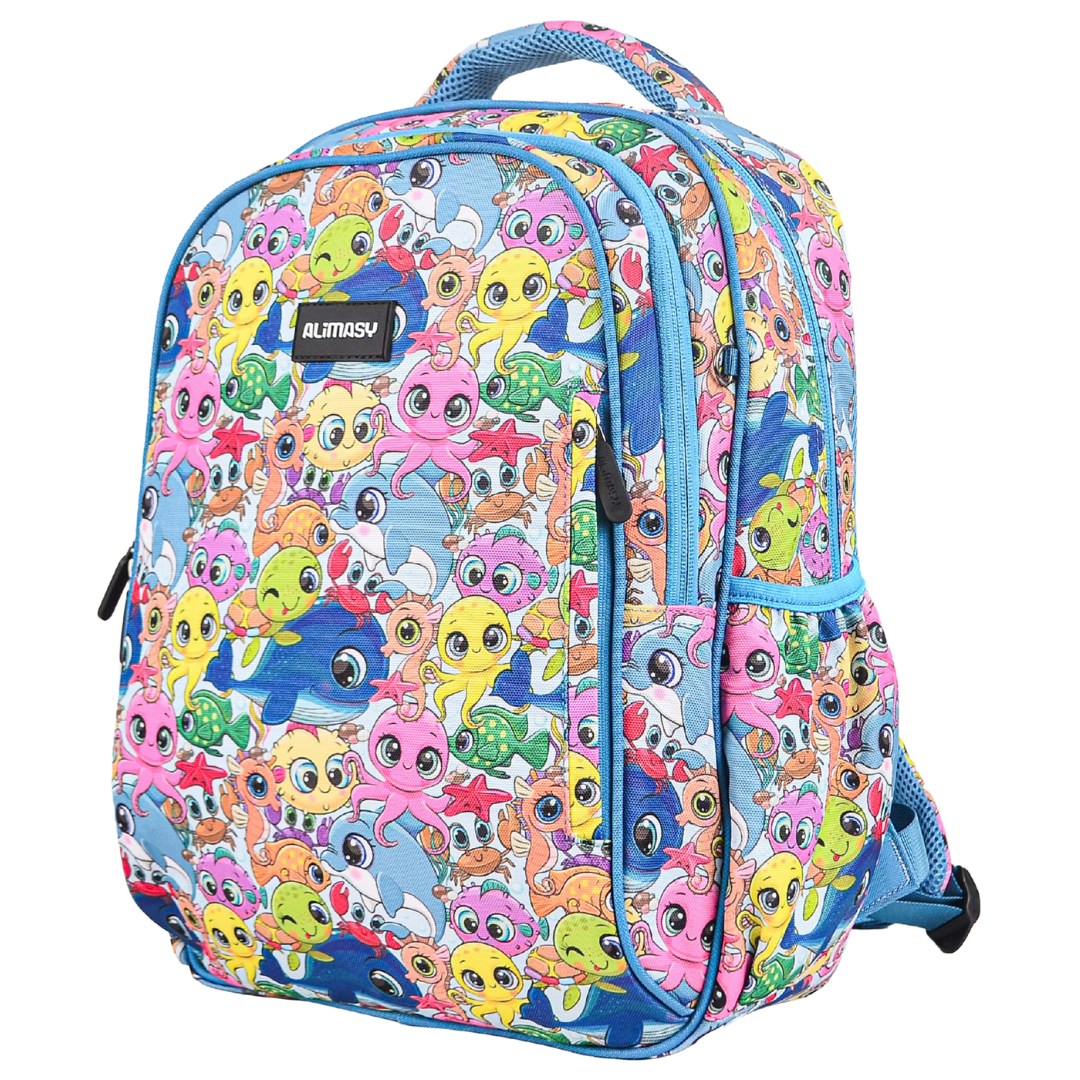 Midsize Kids Backpack 900D Ocean Pals