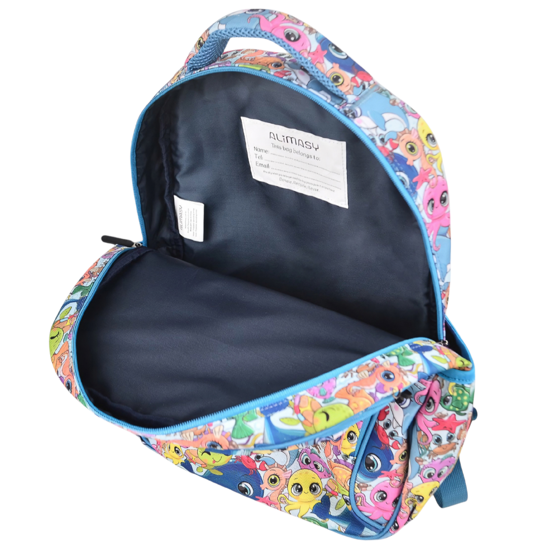 Midsize Kids Backpack 900D Ocean Pals