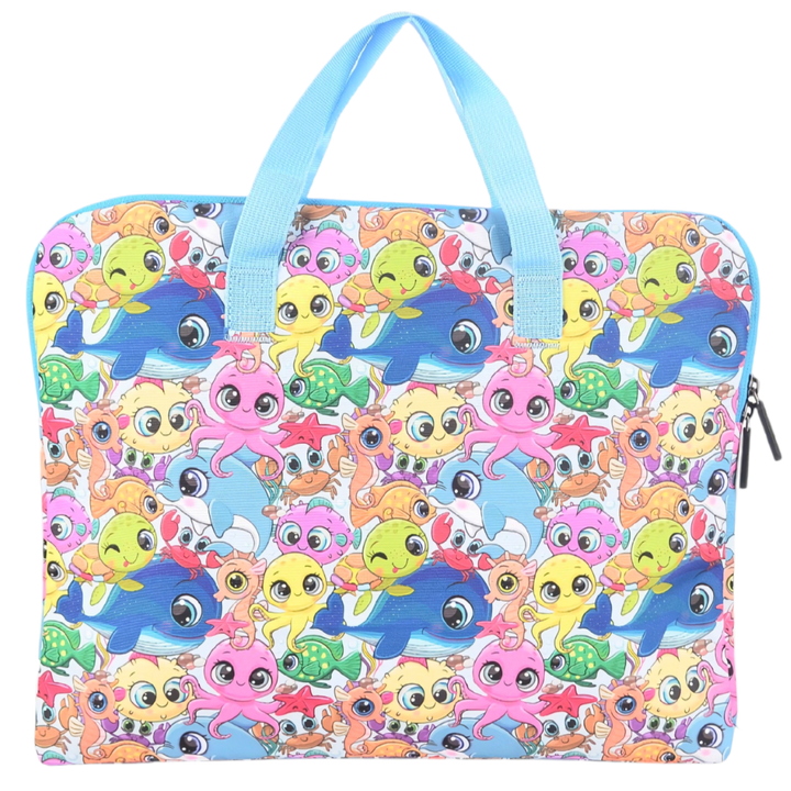 Library Bag 600D Ocean Pals