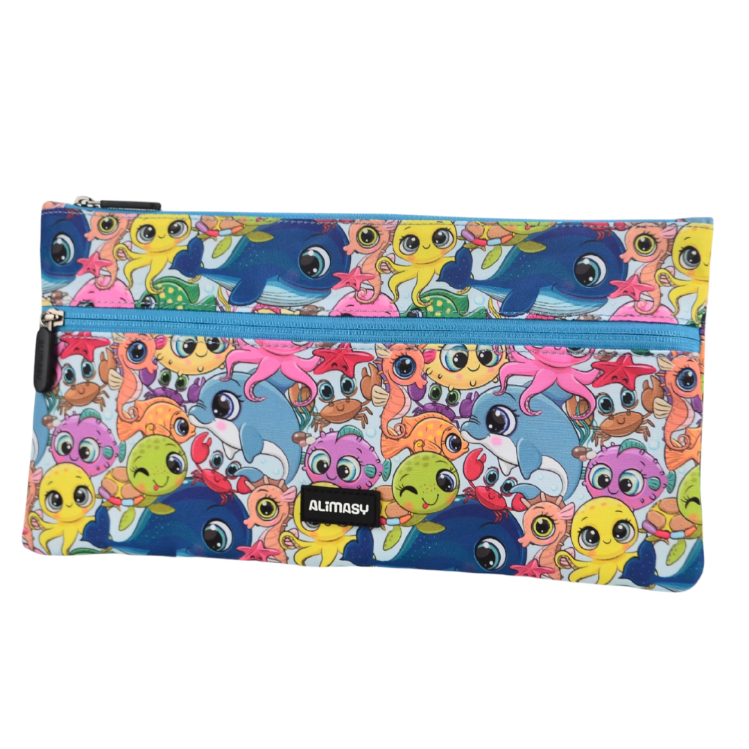 Large School Pencil Case Ocean Pals