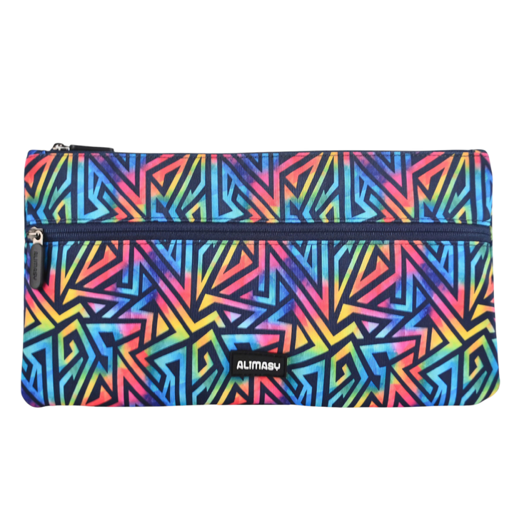 Large School Pencil Case Abstract Geometric
