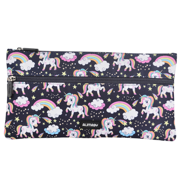Large School Pencil Case Rainbow Unicorn