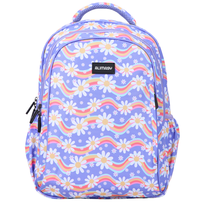 Rainbow Daisy Midsize Kids Backpack