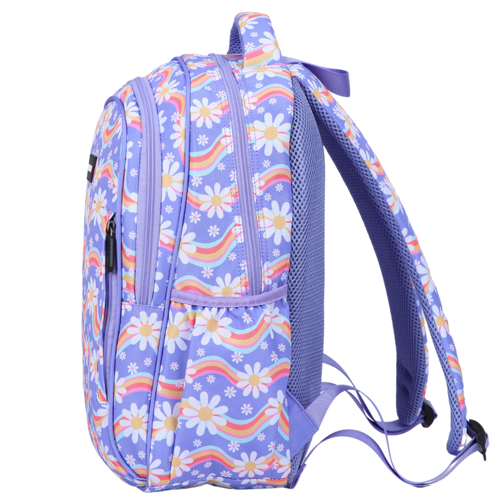 Rainbow Daisy Midsize Kids Backpack