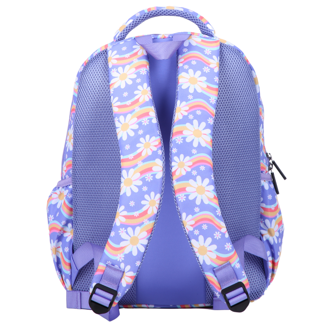 Rainbow Daisy Midsize Kids Backpack