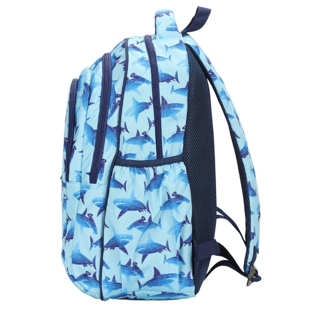 Robot Shark Large School Backpack - Alimasy