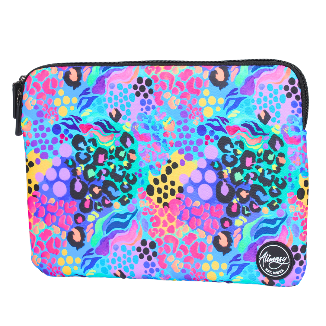 Small Laptop & Tablet Sleeve Electric Leopard