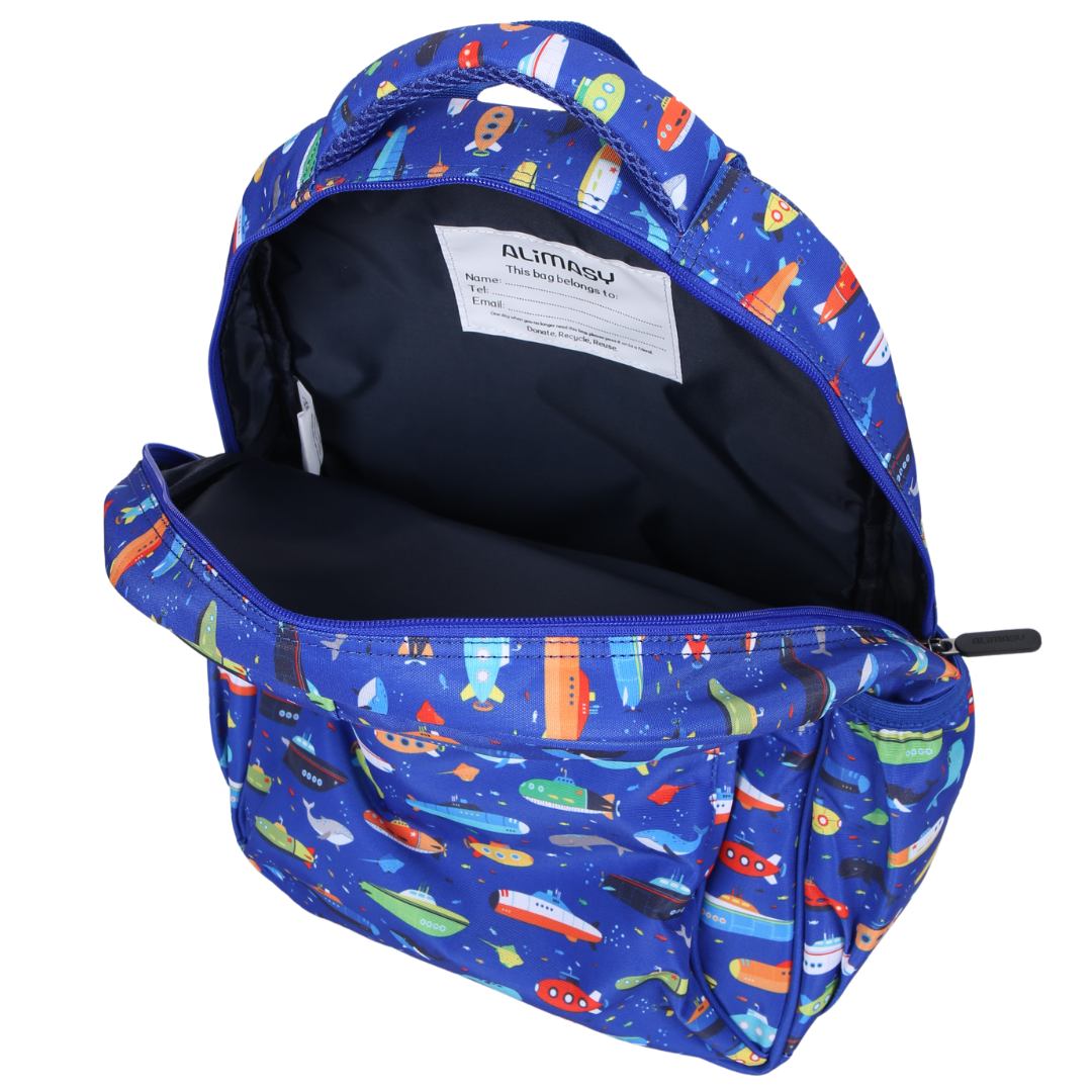 Submarines & Whales Midsize Kids Backpack