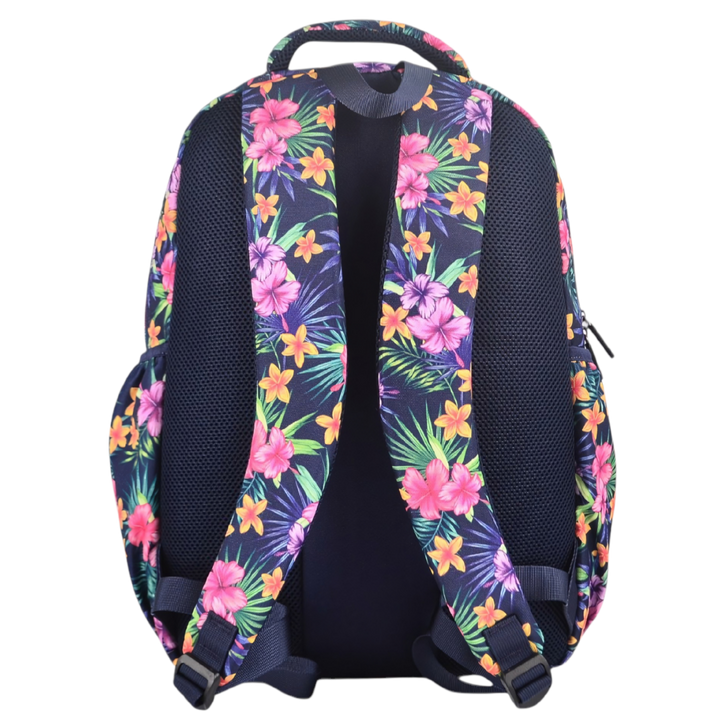 Large Backpack 900D Tropical Flowers &amp; Palms