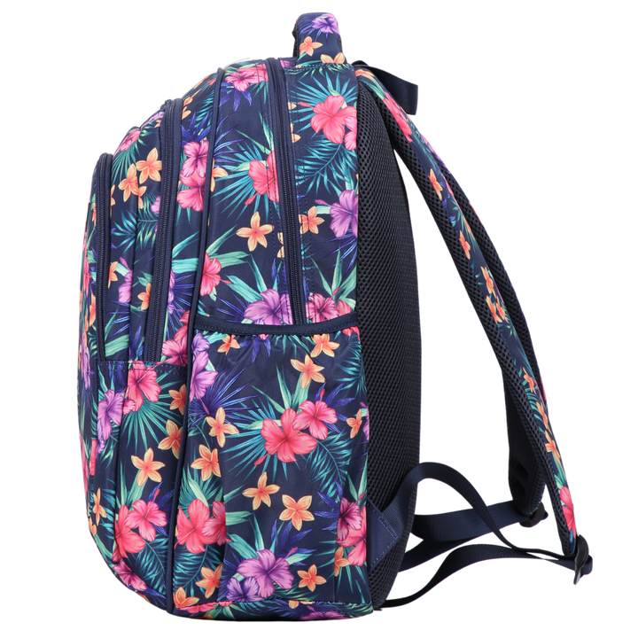 Tropical Flowers & Palms Large Backpack