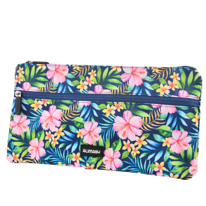 Large School Pencil Case Tropical Bloom
