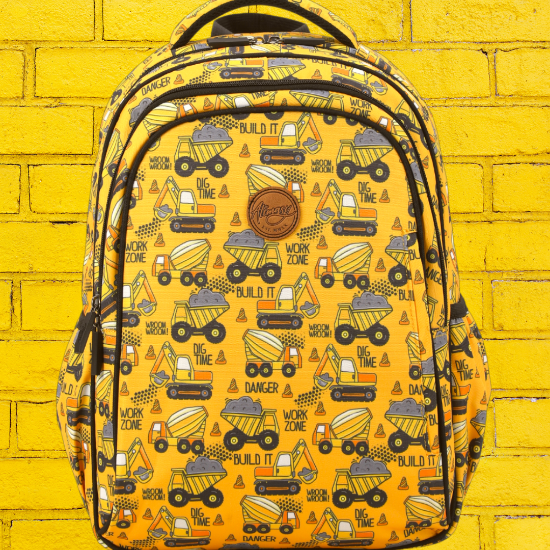 Midsize Kids Backpack - Construction – Yum Yum Kids Store