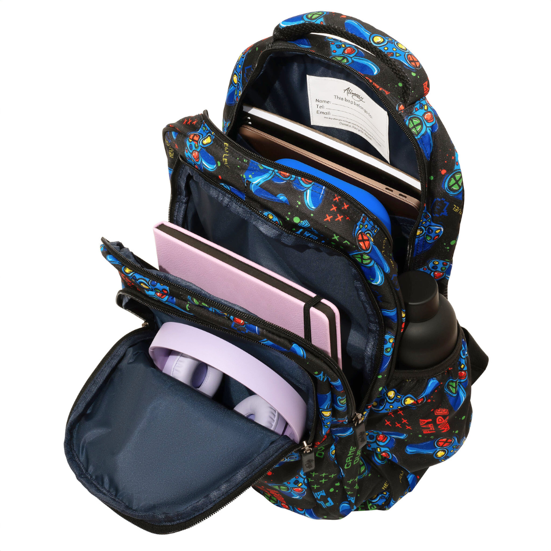 Gamlin Backpack Gaming Large Kids Backpack - Waterproof School bag – Alimasy