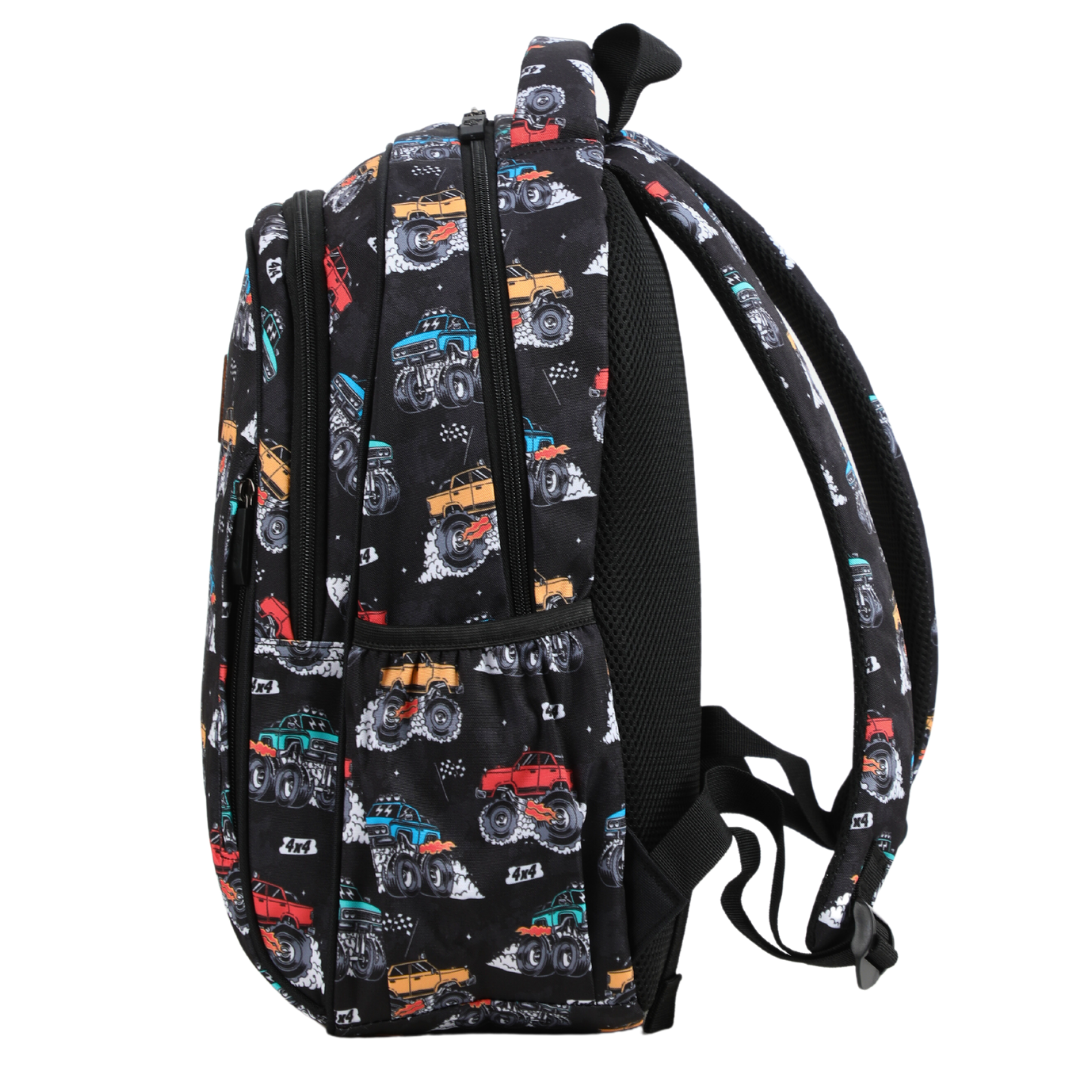Monster Truck Midsize Kids Backpack | Waterproof Kids School Backpack ...