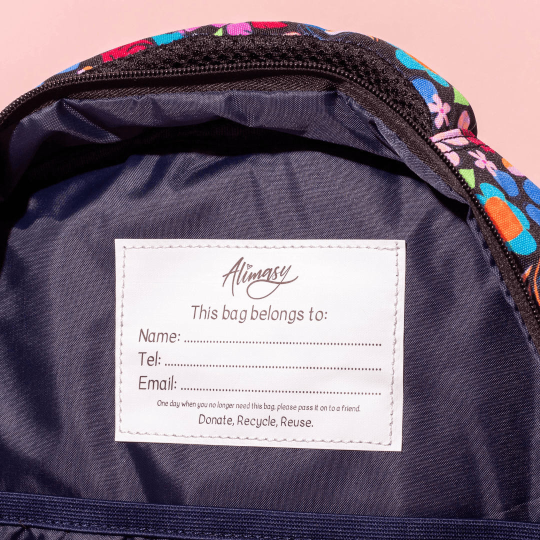 Wonderland Large Kids Backpack Kasey Rainbow design school bag