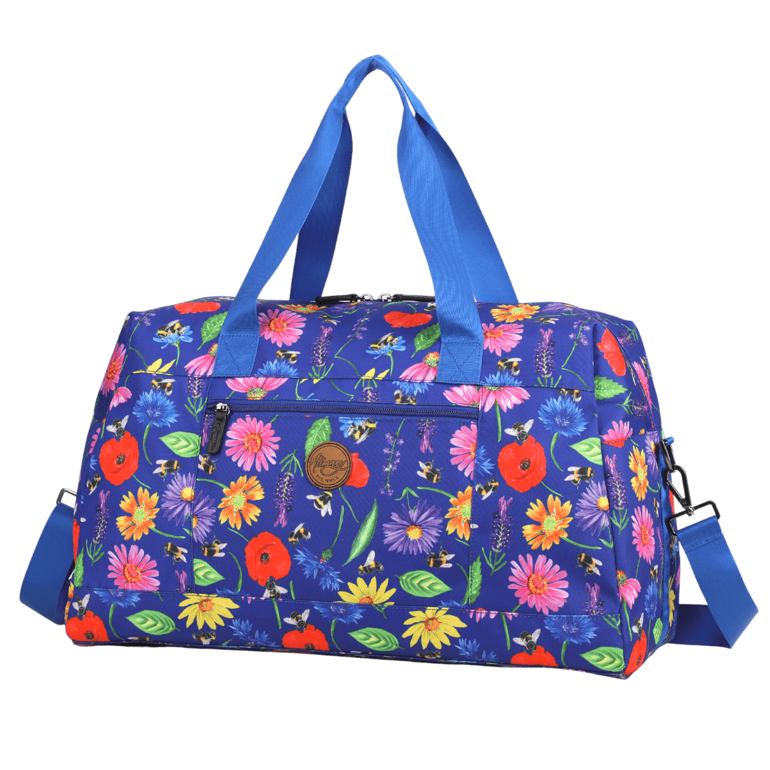 Bees & Wildflowers Duffle Overnight Bag - Alimasy