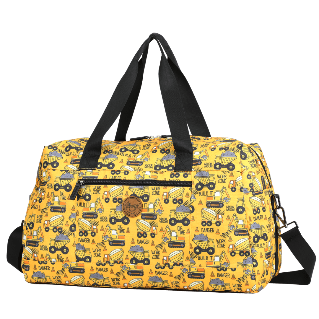 Yellow Construction Duffle Overnight Bag - Alimasy