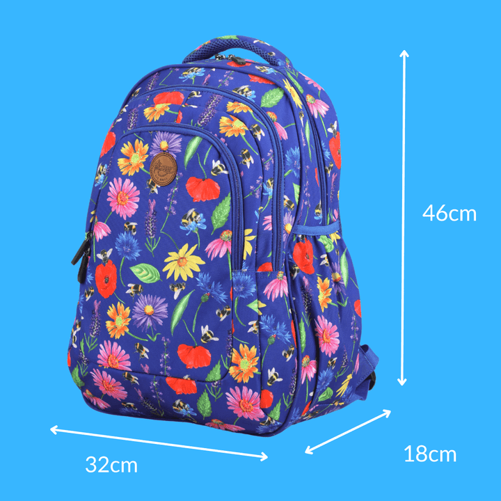 Bees & Wildflowers Kids School Backpack - Alimasy